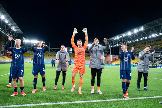 Malmö FFs spelare jublar