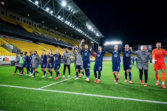 Malmö FFs spelare jublar