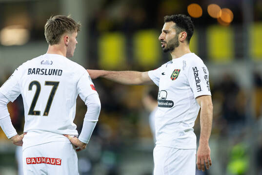 Brommapojkarnas Kaare Brøckner Barslund och André Calisir
