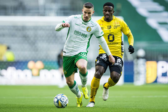 Hammarbys Oscar Johansson Schellhas och Elfsborgs Michael