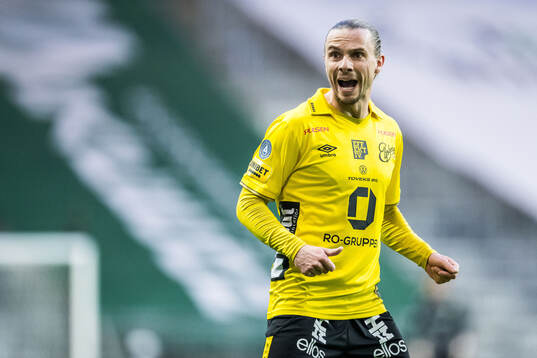 Elfsborgs Niklas Hult reagerar
