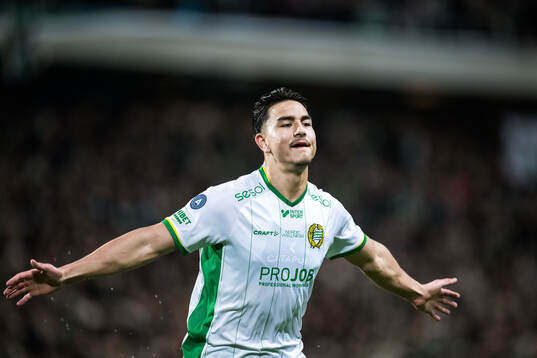 Hammarbys Jusef Erabi jublar