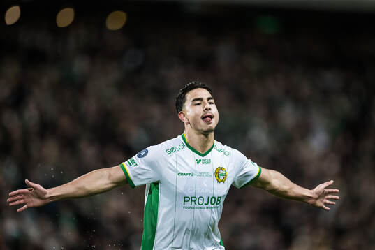 Hammarbys Jusef Erabi jublar
