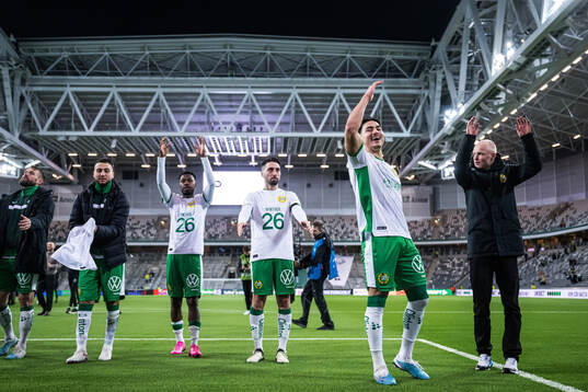 Hammarbys Jusef Erabi jublar