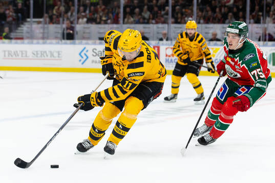 Skellefteås Max Lindholm Frölundas David Edstrom