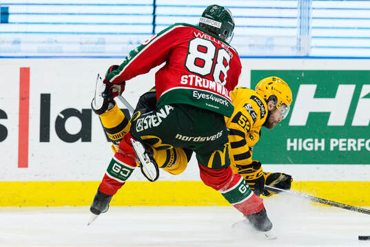 Frölundas Malte Strömwall och Skellefteås Arvid Lundberg