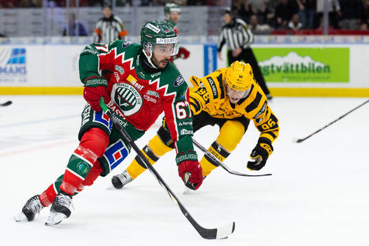 Frölundas Jayden Halbgewachs och Skellefteås Rickard Hugg