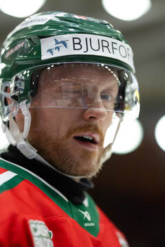 Frölundas Carl Klingberg innan semifinal sex i SHL mellan