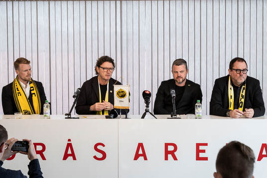 Oscar Hiljemark, sportchef Stefan Andreasson, manager Jimmy