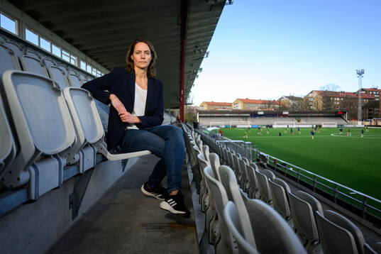 Lovisa Delby, head coach of Sweden poses for a portrait