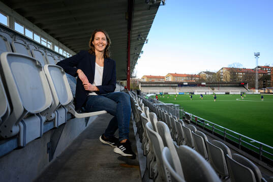 Lovisa Delby, head coach of Sweden poses for a portrait