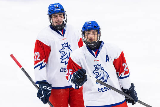 Vojtech Cihar and Matej Pekar of Czech republic  celebrate