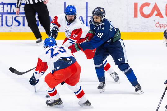 Adrien Bartovic of Czech republic and Max Westergård of