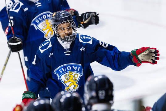 Max Westergård of Finland celebrates