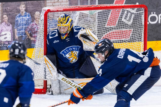 Goaltender Jooa Sammalniemi of Finland