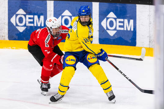 Théo Vouardoux of Switzerland and Viggo Björk of Sweden