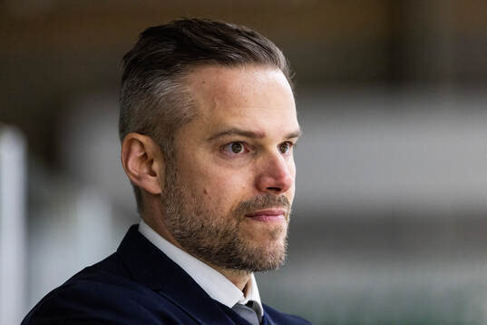 Assistant coach Patrik Fagerlund of Sweden