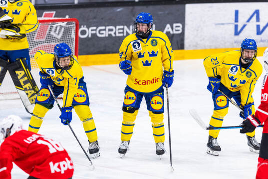 Malte Vass, Leo Sundqvist and Noel Skarby of Sweden