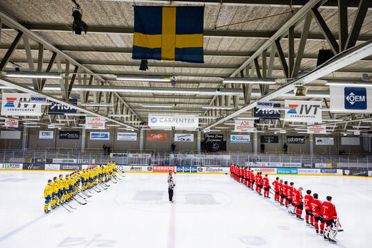 Players of Sweden and Switzerland