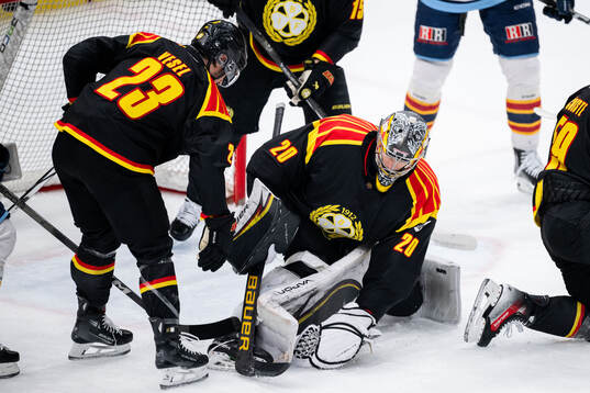 Brynäs målvakt Damian Clara