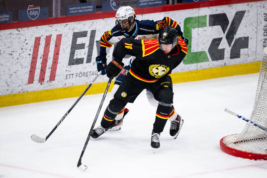 Brynäs Oskar Kvist och Djurgårdens Linus Eriksson