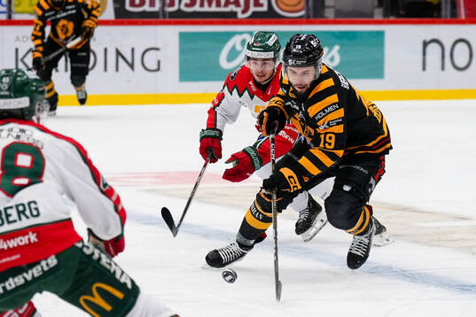 Frölundas Isac Born och Skellefteås Martins Dzierkals