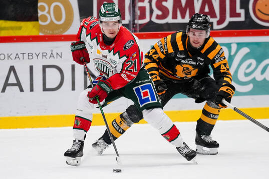 Frölundas Jere Innala och Skellefteås Elias Salomonsson