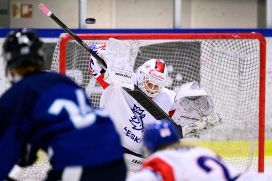 Goalkeeper Katerina Fialova of Czech Republic