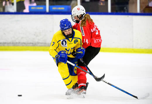 Ebba Westerlind of Sweden and Rebecca Langenegger of