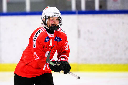Jael Manetsch of Switzerland celebrates