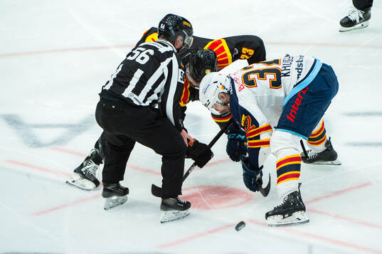 Brynäs Tyler Vesel och Djurgårdens Marcus Krüger