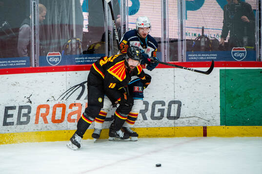 Brynäs Simon Bertilsson och Djurgårdens David Blomgren