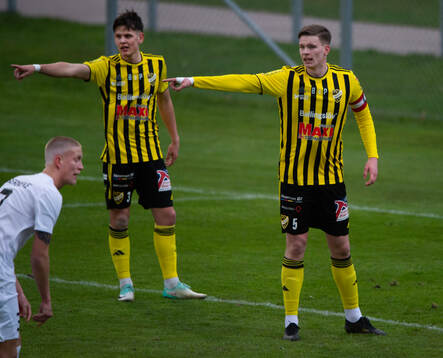 IFK Hässleholms mittbackspar Viktor Ahlgren och Axel