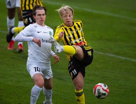 IFK Hässleholms Alvin Holmgren i matchen i div. 2 mellan