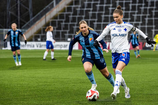 Djurgårdens Olivia Ländin Sjöblom och Norrköpings My