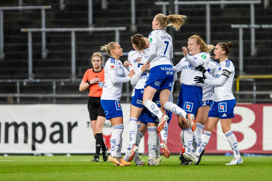 IFK Norrköpings Wilma Leidhammar jublar