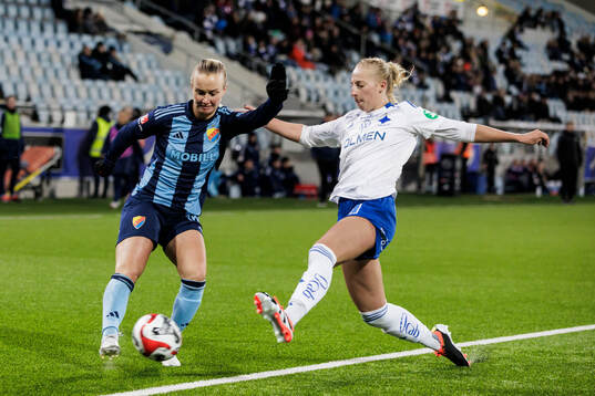 Djurgårdens Tove Almqvist och IFK Norrköpings Samantha