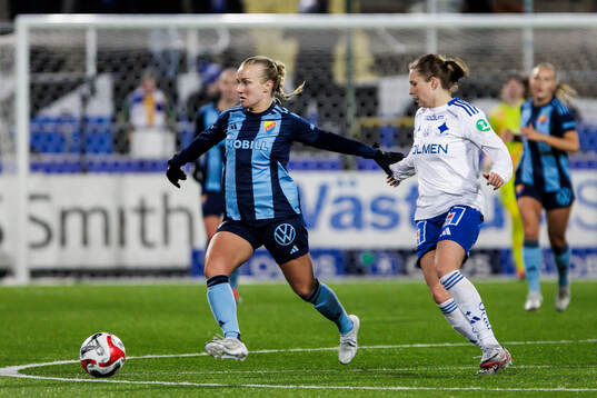Djurgårdens Tove Almqvist och IFK Norrköpings Fanny