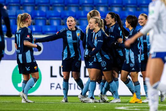 Djurgårdens spelare jublar
