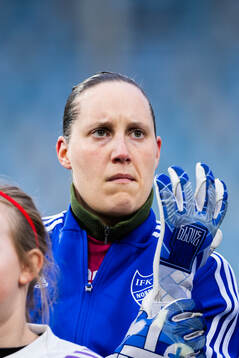 IFK Norrköpings målvakt Emma Lind fotbollsmatchen i