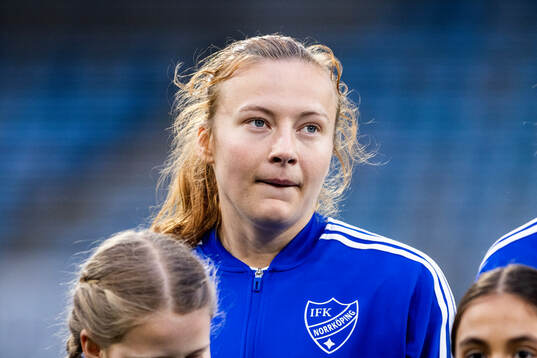 IFK Norrköpings Sara Kanutte Fornes  fotbollsmatchen i
