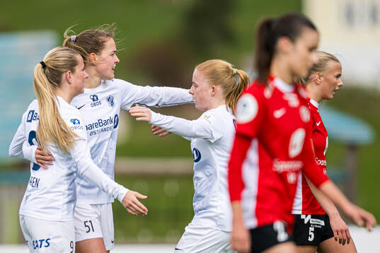 Iris Omarsdottir of Stabæk celebrates