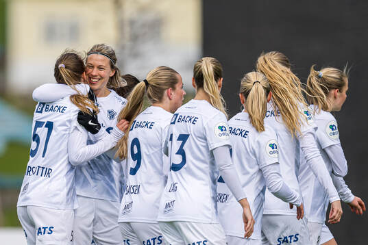 Iris Omarsdottir of Stabæk celebrates