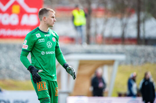 Sandvikens målvakt Felix Jakobsson