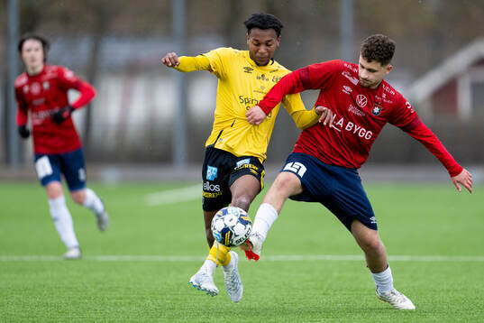 Elfsborgs Mahamed Cabdala Saalim och Örgrytes David Dilmec