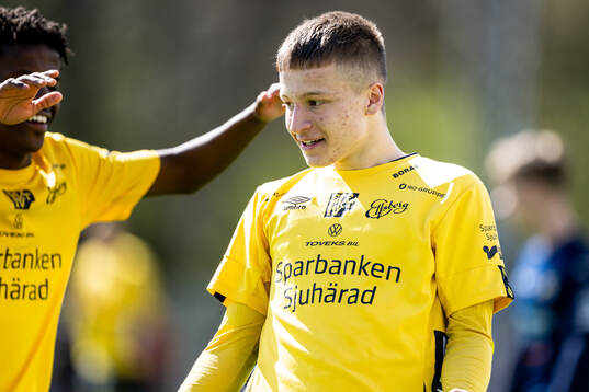 Elfsborgs Lucas Eliasson jublar