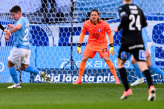 Malmö FFs målvakt Johan Dahlin