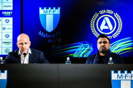 Malmö FFs tränare Henrik Rydström och Västerås