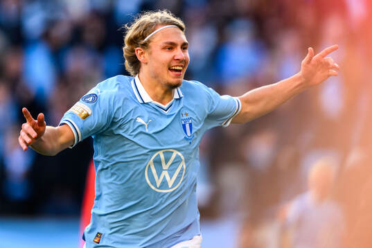 under fotbollsmatchen i Allsvenskan mellan Malmö FF och