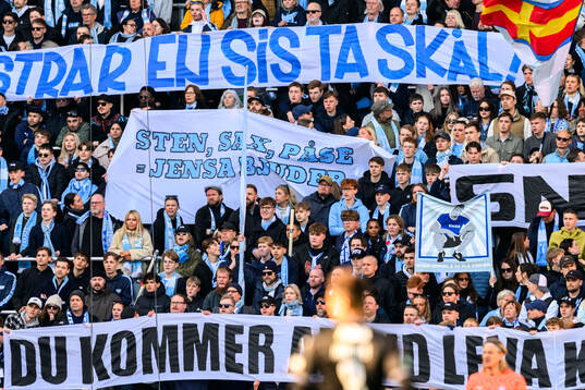 under fotbollsmatchen i Allsvenskan mellan Malmö FF och